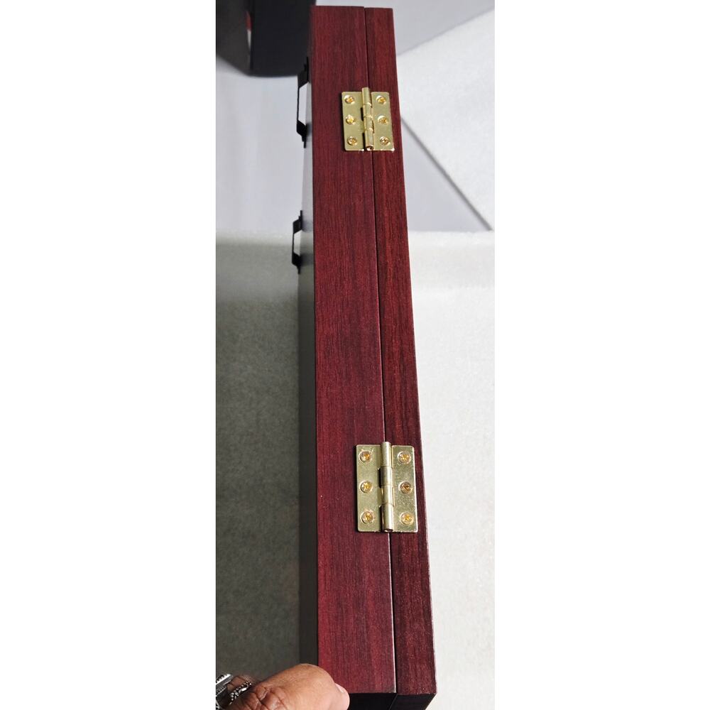 Winbold Wooden Coin Display Case Wall Mount Cabinet Glass Door 5Tier Coin Holder - Picture 5 of 7